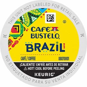 Cafe Bustelo Caf Bustelo Brazil Dark Roast Coffee, 72 Keurig K-Cup Pods for $73