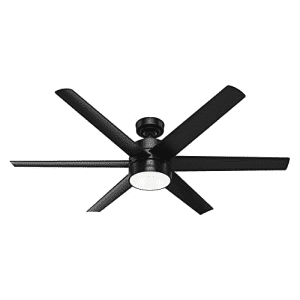 Hunter Fan Company 59624 Solaria Ceiling Fan, 60, Matte Black Finish for $417