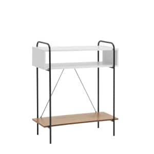 Furniture of America Alyia Modern 36 inch High Console Table with Storage Shelves and Metal Frame for $105