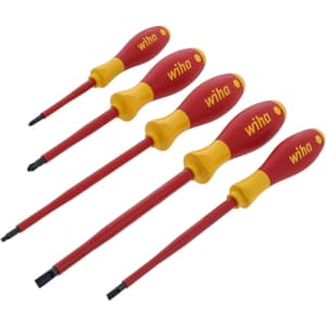 Wiha Tools Wiha 5-Piece Insulated SoftFinish Screwdriver Set for $30