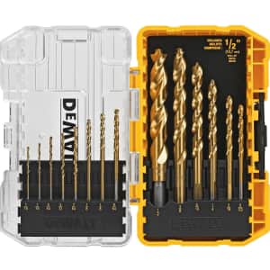 DeWalt 14-Piece Titanium Drill Bit Set for $16 DeWalt 14-Piece Titanium Drill Bit Set for $16