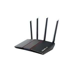 ASUS RT-AX55 AX1800 Dual Band WiFi 6 Gigabit Router, 802.11ax, Lifetime Internet Security, Parental for $88
