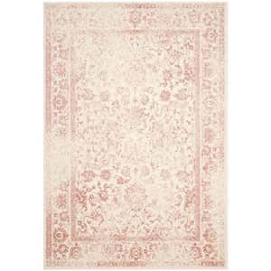 SAFAVIEH Adirondack Collection 8' x 10' Ivory / Rose ADR109H Oriental Distressed Non-Shedding for $80