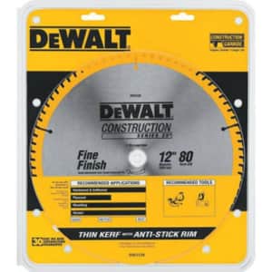 DeWalt Series 20 12" Crosscutting Miter Saw Blade for $27 DeWalt Series 20 12" Crosscutting Miter Saw Blade for $27
