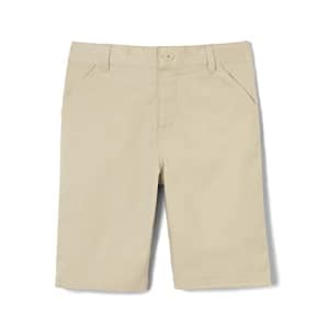 French Toast Girls' Adaptive Bermuda Shorts with Hook and Loop Closure, Khaki, 8 for $9
