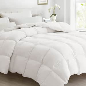 All-Season California King Feather Down Comforter for $35