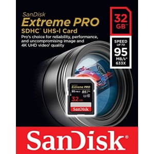 SanDisk 32GB SDHC Extreme Pro Memory Card Works with Olympus OM-D E-M10 Mark II, OM-1 Mark II for $14 SanDisk 32GB SDHC Extreme Pro Memory Card Works with Olympus OM-D E-M10 Mark II, OM-1 Mark II for $14