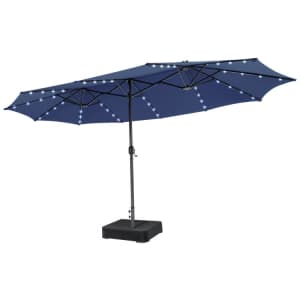 Costway 15-Foot Double-Sided Patio Umbrella for $154