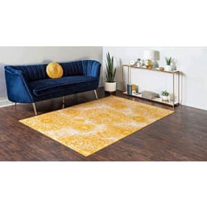 Unique Loom Sofia Collection Traditional Vintage Area Rug, 6' x 9', Yellow/Ivory for $59 Unique Loom Sofia Collection Traditional Vintage Area Rug, 6' x 9', Yellow/Ivory for $59