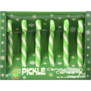 Accoutrements Fancy Pickle Candy Canes for $9