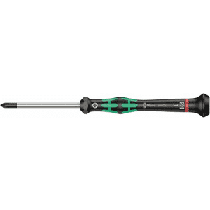 Wera 05118023001 2050 PH Screwdriver for Phillips Screws for Electronic Applications, PH 1 x 60 mm for $6