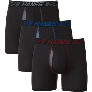 Hanes Men's X-Temp Total Support Pouch Boxer Brief 3-Pack for $18