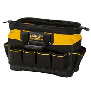 STANLEY FATMAX Technician Tool Bag, Heavy Duty 600 Denier and Leather, Multifunctional Tool Storage for $52
