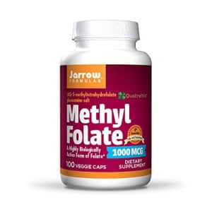 Jarrow Formulas Methyl Folate 1000 mcg - 100 Veggie Caps - Highly Biologically Active Form of for $14