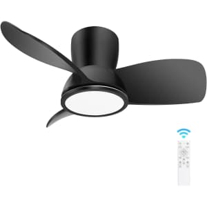 30" Modern Reversible Ceiling Fan for $50