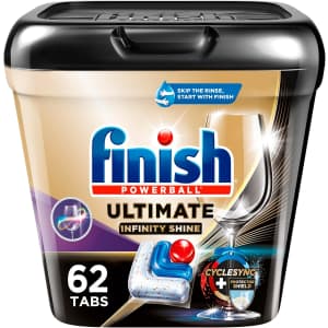 Finish Ultimate Plus Infinity Shine Dishwasher Detergent 62-Count for $13 w/ Sub & Save