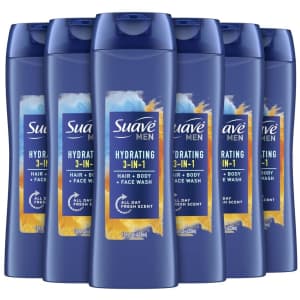 Suave Men 15-oz. Hydrating 3-in-1 Hair, Body, & Face Wash 6-Pack for $9.03 via Sub & Save