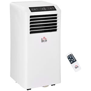 HOMCOM 10000 BTU Mobile Portable Air Conditioner with Cooling, Dehumidifier, Ventilating, Remote for $220 HOMCOM 10000 BTU Mobile Portable Air Conditioner with Cooling, Dehumidifier, Ventilating, Remote for $220