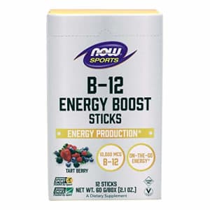 Now Foods NOW Sports Nutrition, B-12 Energy Boost Sticks, 10,000 mcg, On-The-Go-Energy*, Energy Production*, for $12