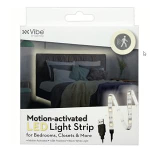 Under Bed / Cabinet Motion-Activated LED Light Strip for $6