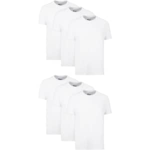 Hanes Men's Odor Control Moisture-Wicking Undershirts 6-Pack for $15
