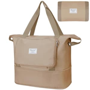 Baleine Expandable Weekender Tote Bag for $14