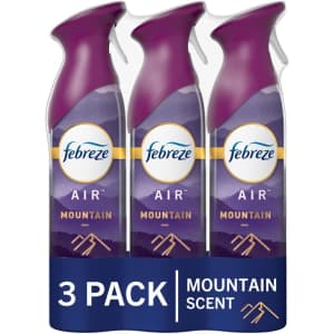 Febreze 8.8-oz. Air Freshener 3-Pack for $6.89 via Sub & Save Febreze 8.8-oz. Air Freshener 3-Pack for $6.89 via Sub & Save