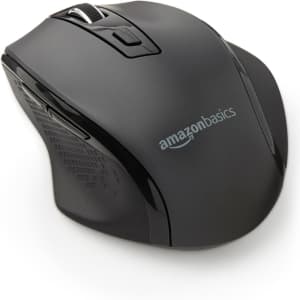 Amazon Basics Ergonomic 2.4 GHz Wireless Optical Mouse for $10