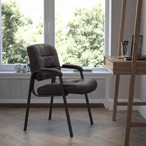 Flash Furniture Haeger LeatherSoft Tufted Executive Reception Chair with Padded Armrests, for $118 Flash Furniture Haeger LeatherSoft Tufted Executive Reception Chair with Padded Armrests, for $118
