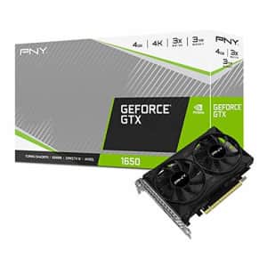 PNY GeForce GTX 1650 4GB GDDR6 Dual Fan Graphics Card for $140