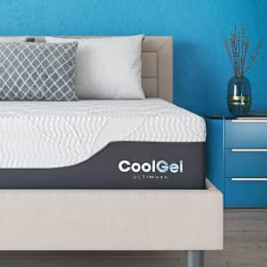 Classic Brands Cool Gel Ultimate 14" Queen Memory Foam Mattress w/ 2 Pillows for $500