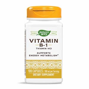 Nature's Way Vitamin B-1, 100 mg per serving, Thiamin HCI, 100 Capsules for $9