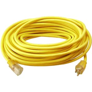 Southwire 50-Foot SJTW 12/3 3-Prong Outdoor Extension Cord for $29