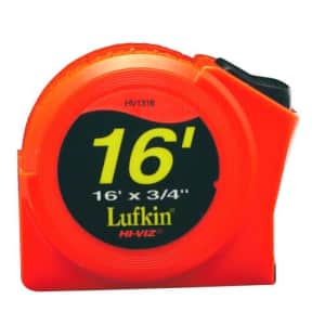Lufkin HV1316 3/4-Inch x 16 Hi-Viz Orange Power Return Tape Measure for $22 Lufkin HV1316 3/4-Inch x 16 Hi-Viz Orange Power Return Tape Measure for $22