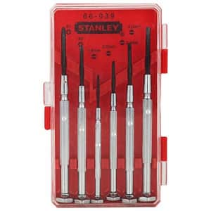 Stanley Tools STANLEY Screwdriver Set, Jewellers Precision, 6-Piece (66-039) for $18