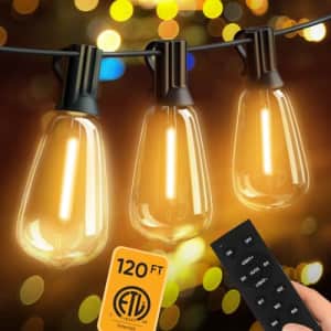 120-Foot LED Outdoor String Lights for $30