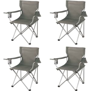 Ozark Trail Folding Camp Chair Set of 4 for $28