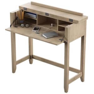 Twin Star Home 40" Secretary Desk w/ USB Charging for $155