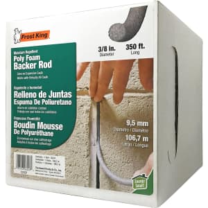 Frost King 3/8" Caulk Saver Poly Foam Backer Rod 350-Foot Roll for $18 Frost King 3/8" Caulk Saver Poly Foam Backer Rod 350-Foot Roll for $18