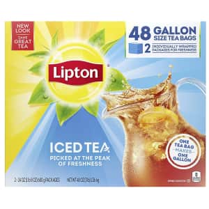 Lipton Gallon-Sized Iced Tea Bag 48-Pack for $5.68 via Sub & Save