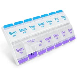 Ezy Dose 7-Day AM/PM Push-Button Pill Organizer: $5.49 Ezy Dose 7-Day AM/PM Push-Button Pill Organizer: $5.49