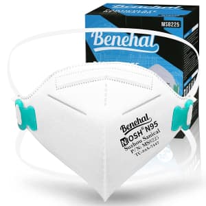 Benehal N95 Face Mask 20-Pack for $10 Benehal N95 Face Mask 20-Pack for $10