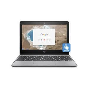 HP Chromebook 11.6in HD Touch Screen with IPS, Celeron N3060 @ 1.6GHz, 4GB RAM, 16GB eMMC, Gray for $220