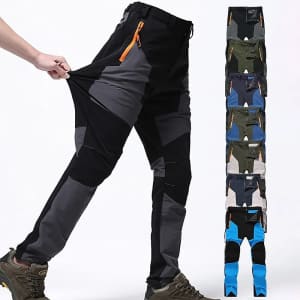 Men's Quick Dry Hiking Cargo Pants for $12