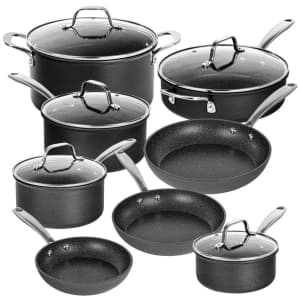 Granite Stone Pro Hard-Anodized 13-Piece Cookware Set for $100 Granite Stone Pro Hard-Anodized 13-Piece Cookware Set for $100
