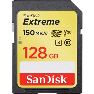 SanDisk Extreme 128GB Class 10 UHS-I/U3 SDXC Card for $23 SanDisk Extreme 128GB Class 10 UHS-I/U3 SDXC Card for $23
