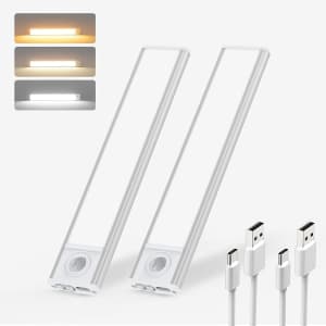 Olafus 7.87" LED Under Cabinet Light 2-Pack for $10
