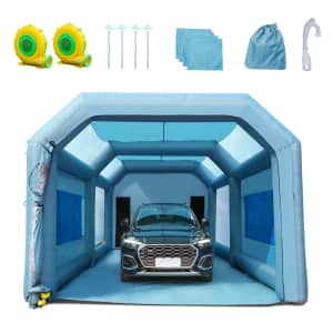 Vevor 23x13x8-Foot Inflatable Spray Booth for $300