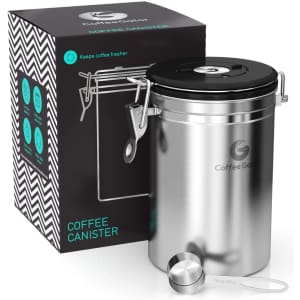 Coffee Gator 22-oz. Stainless Steel Coffee Canister for $21