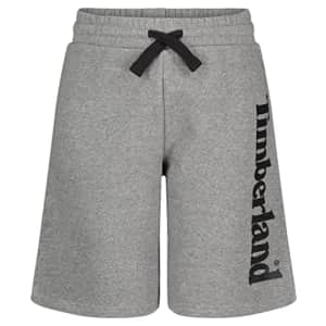 Timberland Boys' Big Drawstring Logo Knit Shorts, Medium Grey Heather 22, 8 for $18 Timberland Boys' Big Drawstring Logo Knit Shorts, Medium Grey Heather 22, 8 for $18